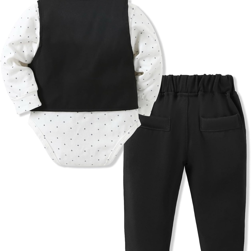 Sanmio Baby Boys Suit Black 0-3 months - Picture 9 of 9